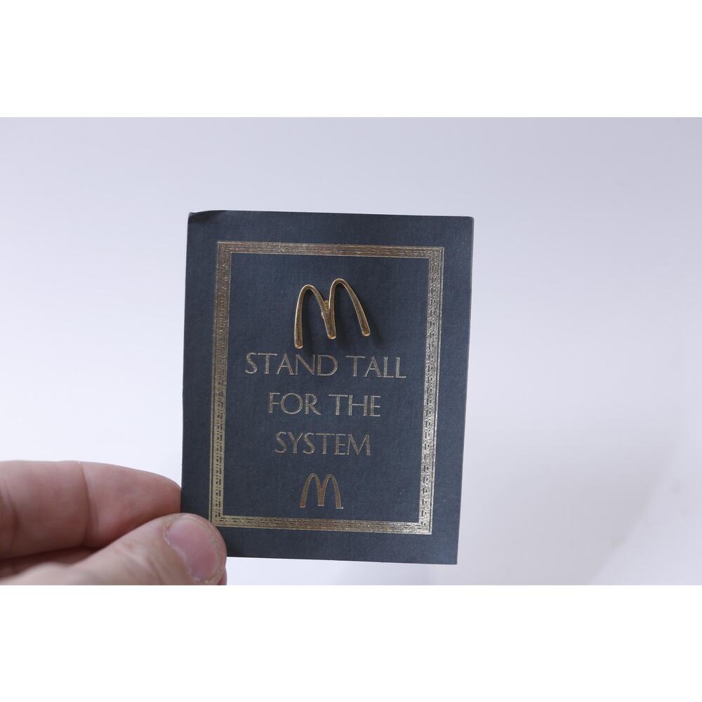 McDonald's Pin, Stand Tall For The System, Golden Arches, Collectible, Fast Food